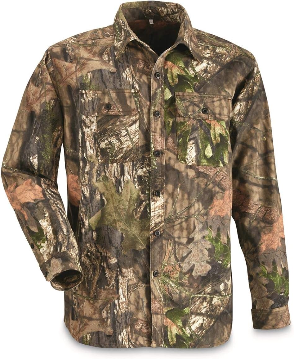 Camo Long Sleeve Button Up Shirts D81235