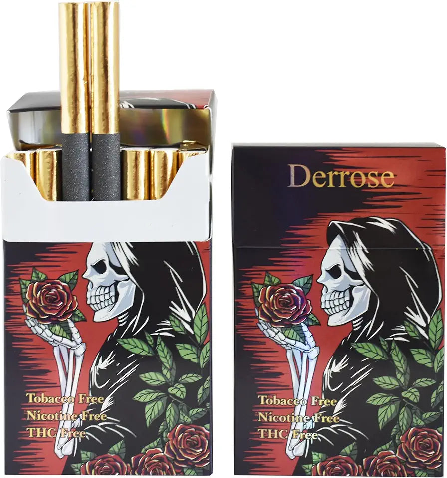 Cigarros de ervas sem tabaco, sem nicotina, sem THC - 2 pacotes com 40 cigarros B709