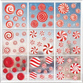 Glitter Blue Snowflake Window Clings A550223