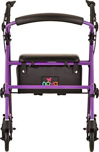 Purple Steel Rolling Walker E8381