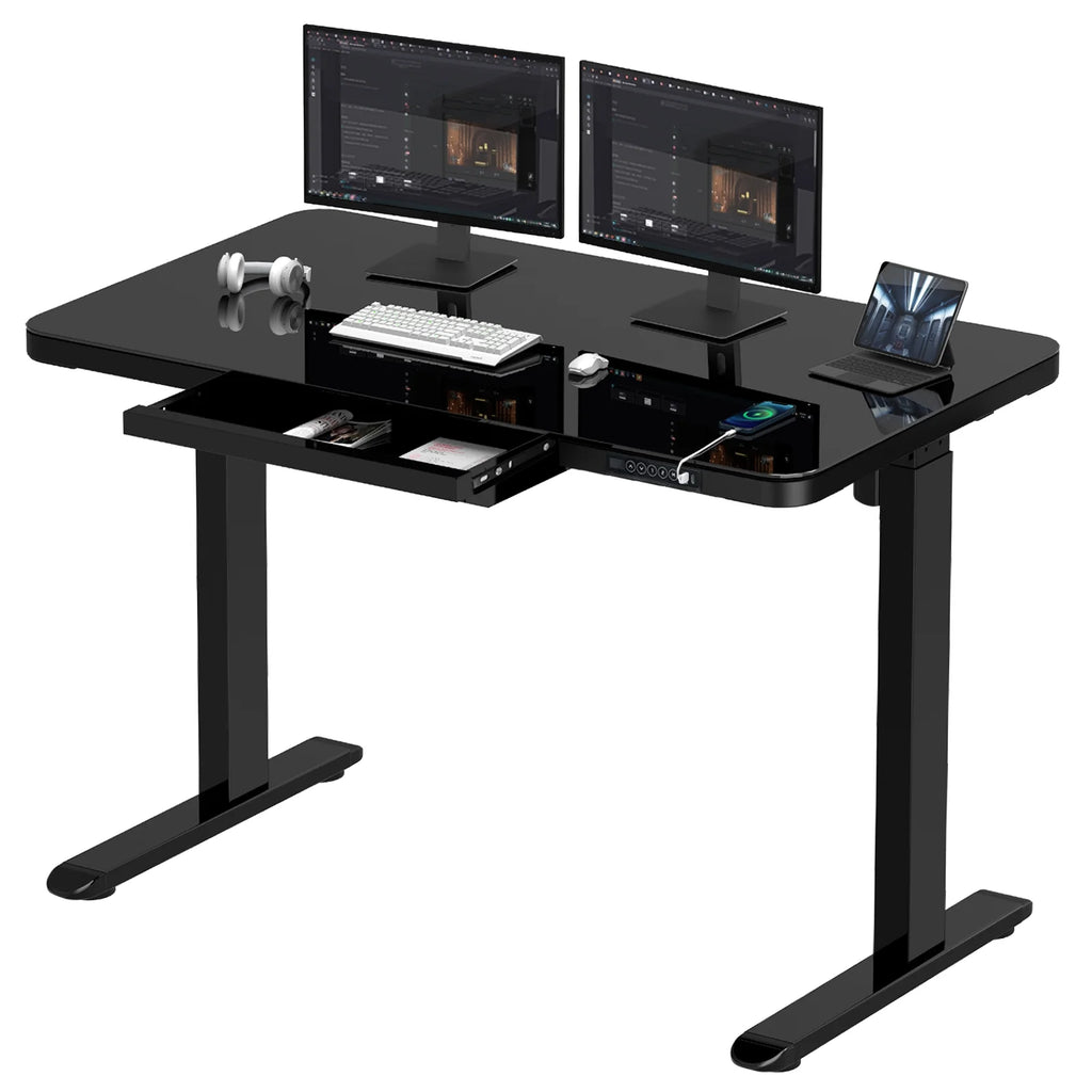 45 Inch Adjustable Height Standing Desk with Drawers O7465