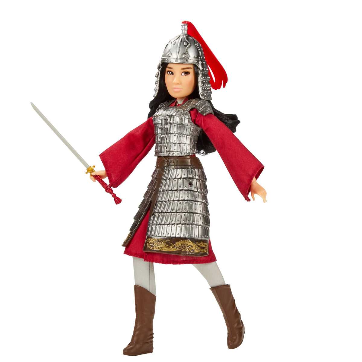 Mulan And Xianniang Dolls With Helmet, Armor, And Sword O414730