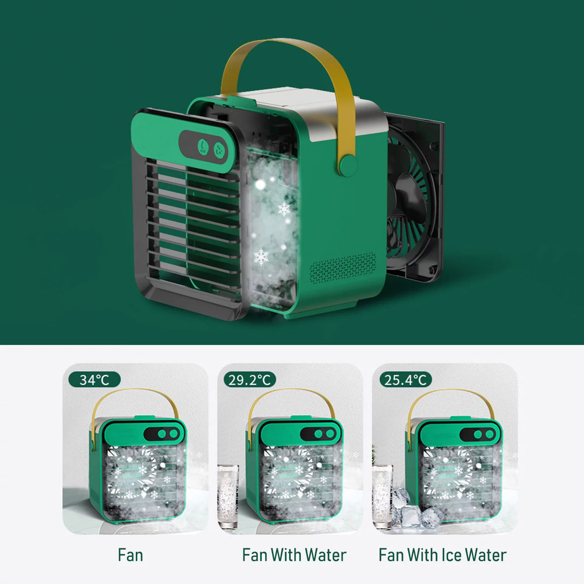 Air Conditioner Fan with Phone Holder 180Ml 3 Speeds H284608