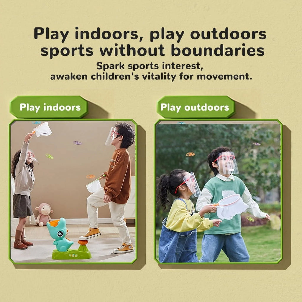 Flying Disc Launcher Outdoor Toy Green X329235