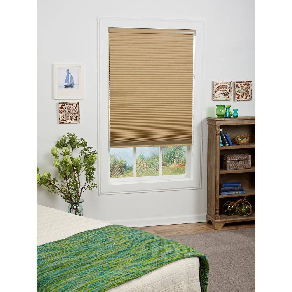 Khaki 1.5in. Blackout Cordless Cellular Shade 72in. W x 48in. L O803821