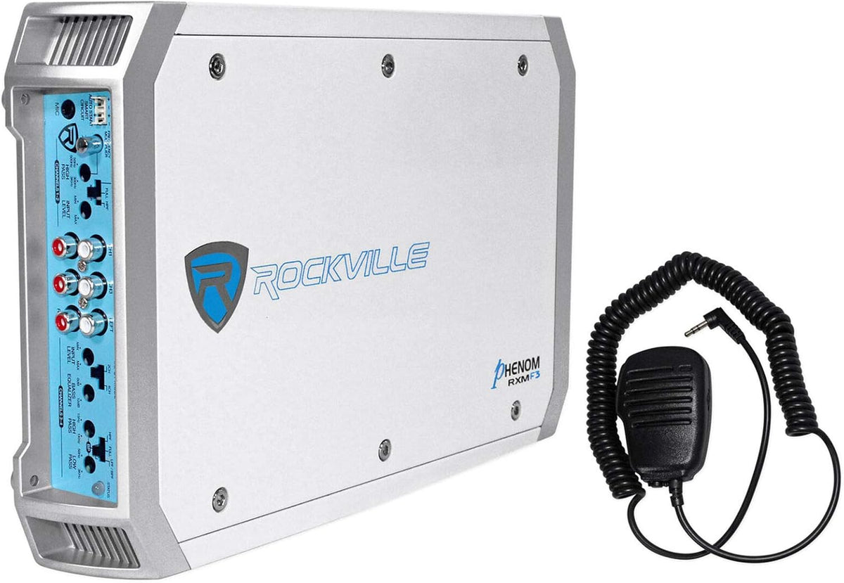 1600 Watt Marine 4 Channel Amplifier with PA Microphone M9931