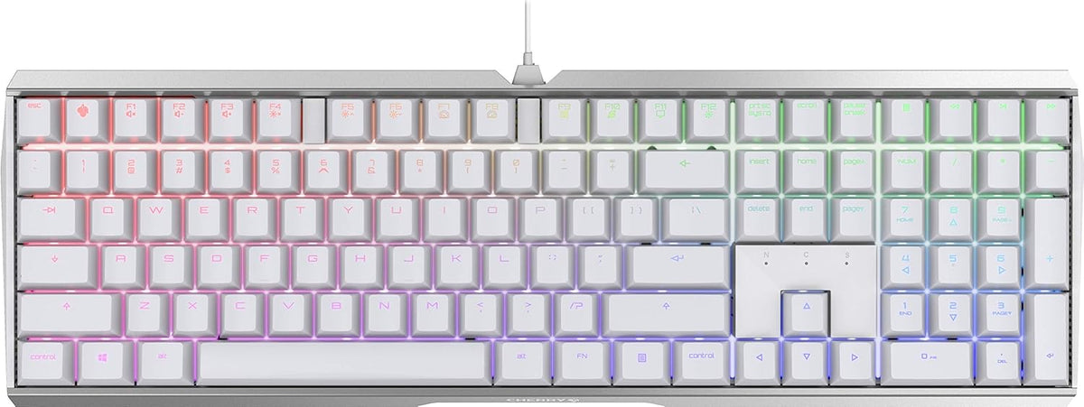 Cherry MX Board 3.0 S Wired Mechanical Keyboard Aluminum Housing MX Red Silent White QWERTY Q2706