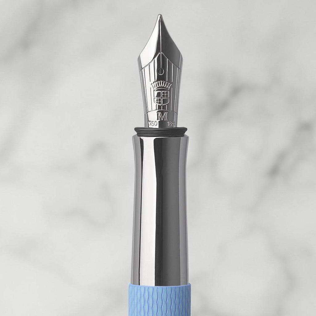 Fountain Pen Guilloche Gulf Blue - Fine B2458