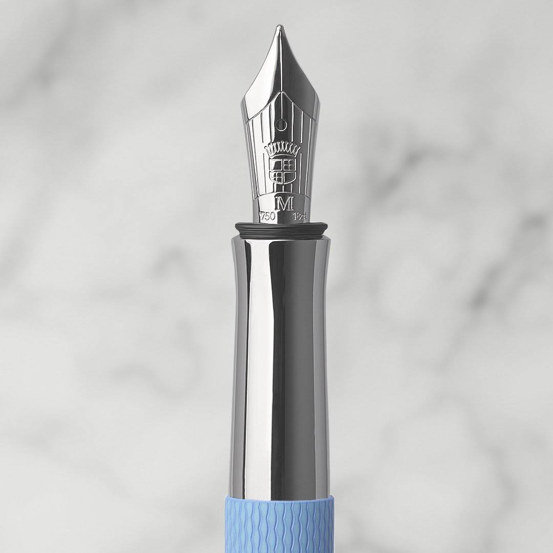 Fountain Pen Guilloche Gulf Blue - Fine B2458