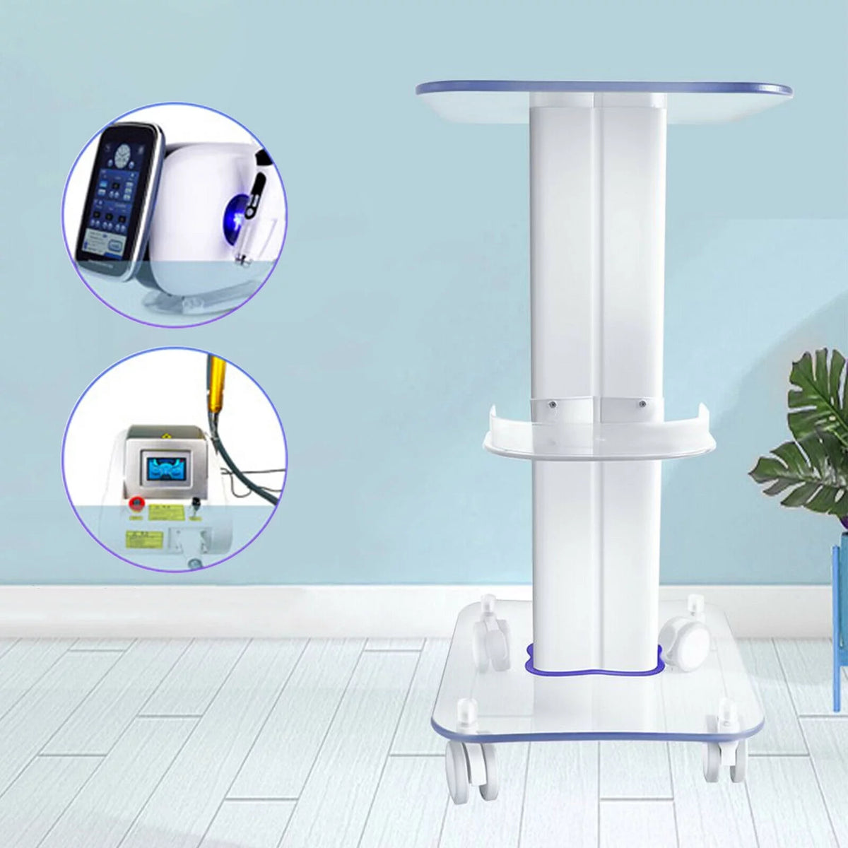 Acrylic Rolling Cart X74085