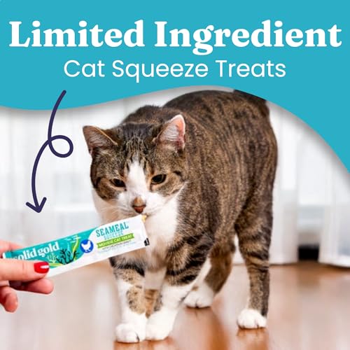 Solid Gold Lickable Cat Treats Chicken SeaMeal Squeezable 3oz/30ct Z292