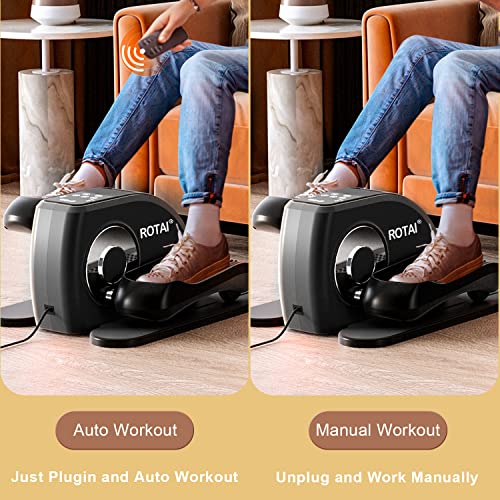 Under Desk Elliptical Machine with Remote and LCD Monitor V848