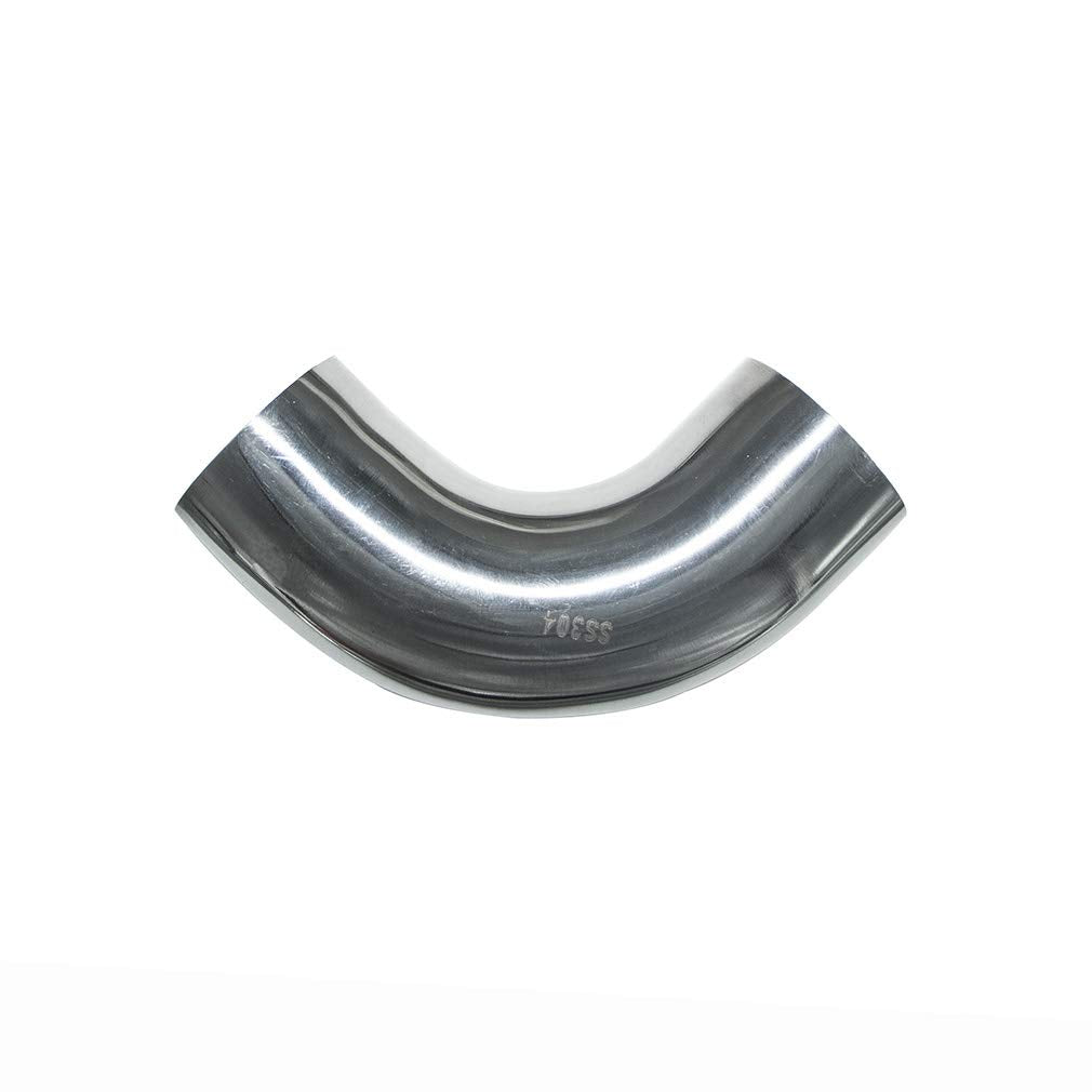 Stainless 4" 90 Degree Mandrel Bend Elbow 14GA .078" Wall 1.5" Leg SS304 Pack of 2 T82536