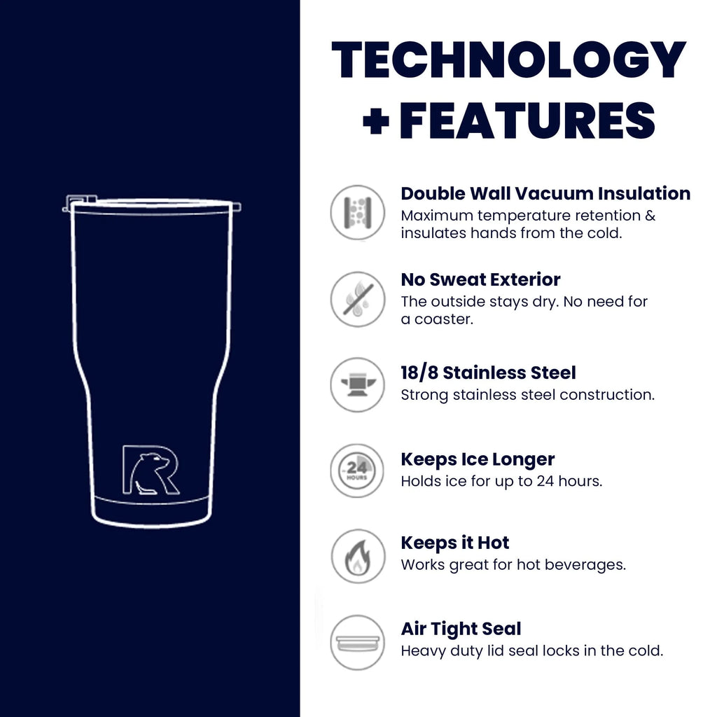 30 OZ Insulated Stainless Steel Tumbler with Lid P8977