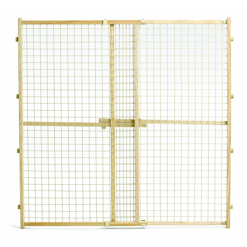 44-in Wood Wire Mesh Pet Gate E54983