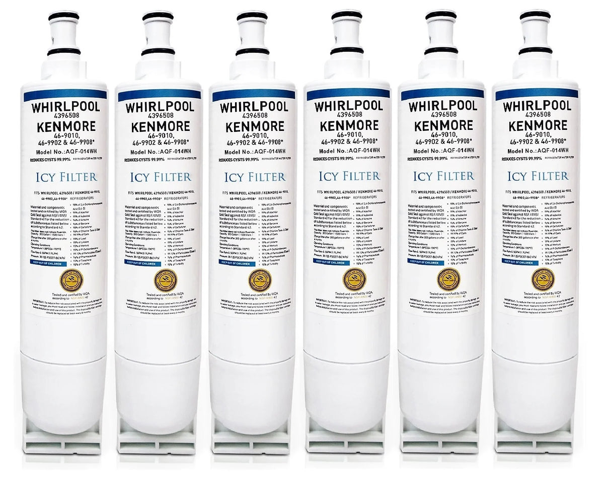 6 Pack Fridge Water Filter E4892