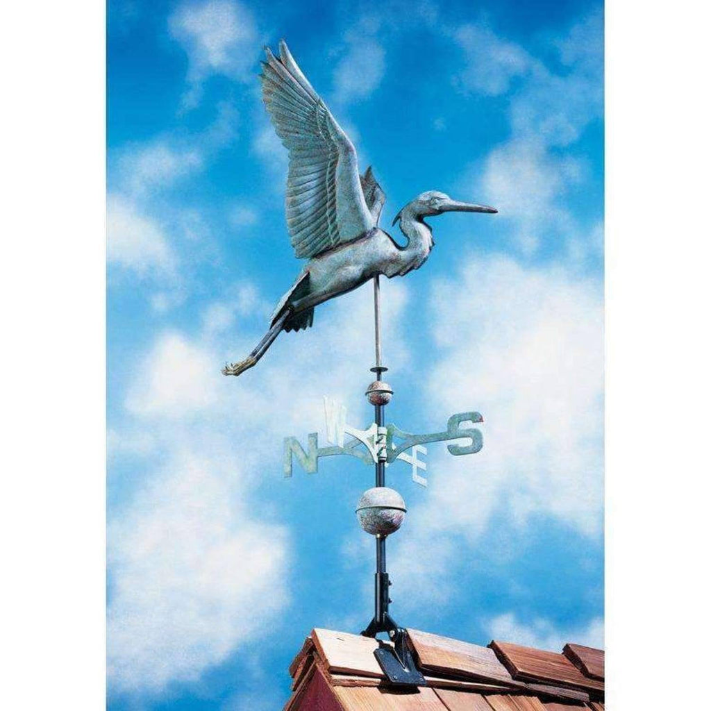 Verdigris Copper Heron Weathervane Y870