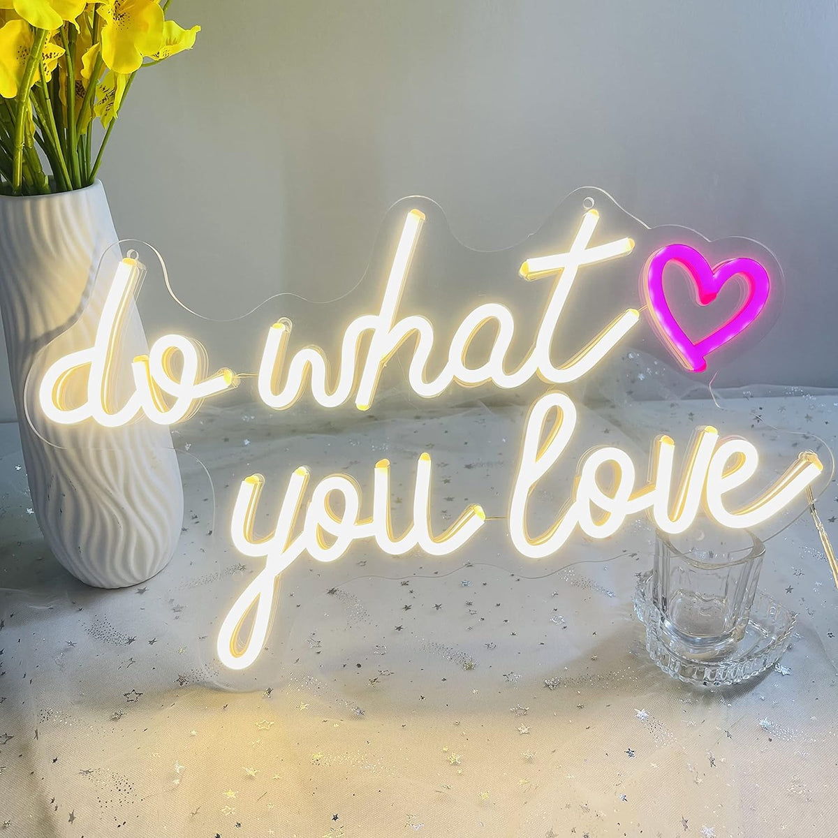 Neon Sign, 16.5x10 in, Warm White P95312