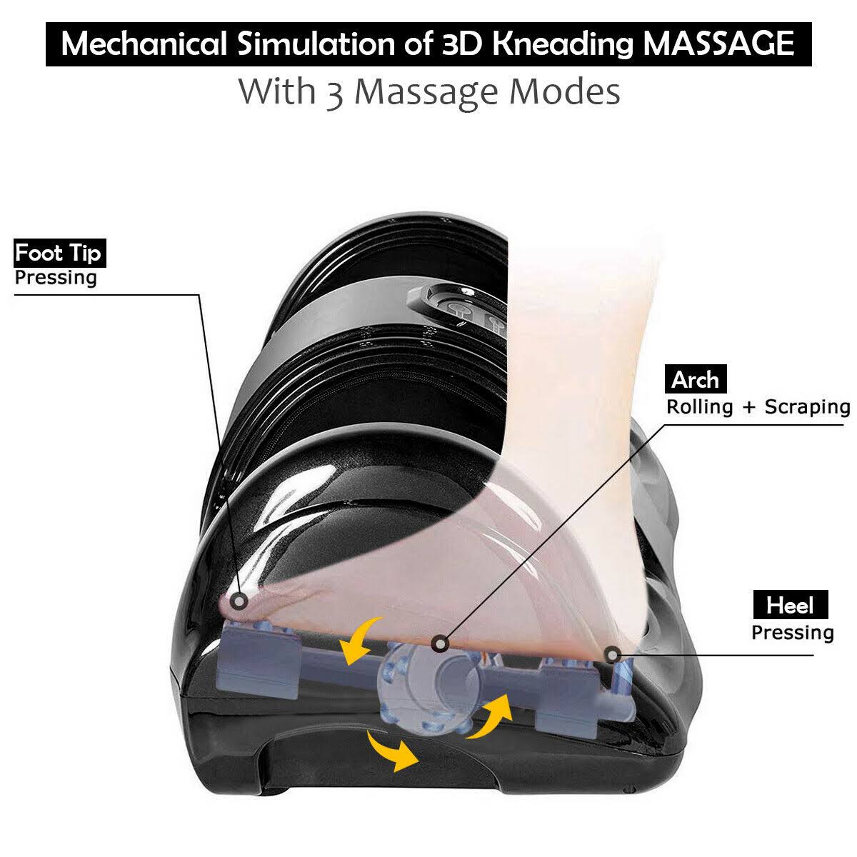 Black Shiatsu Foot Massager with Remote Control J54856