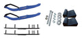 Blue MTX Snowmobile Skis with 4" Round Bars Complete Kit W60750
