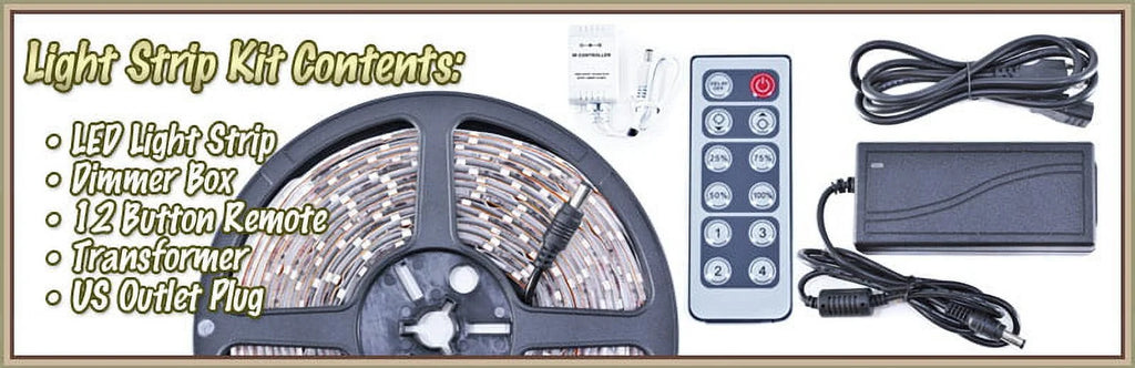 32.8 ft Warm White LED Strip Lighting Kit I520