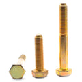 5/16x22-18 x 8x22 (PT) Coarse Thread Grade 8 Hex Cap Screw Alloy Steel Yellow Zinc Plated S79279