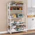 Industrial 5-Tier Utility Cart Storage Shelf with 6 Hooks U8740