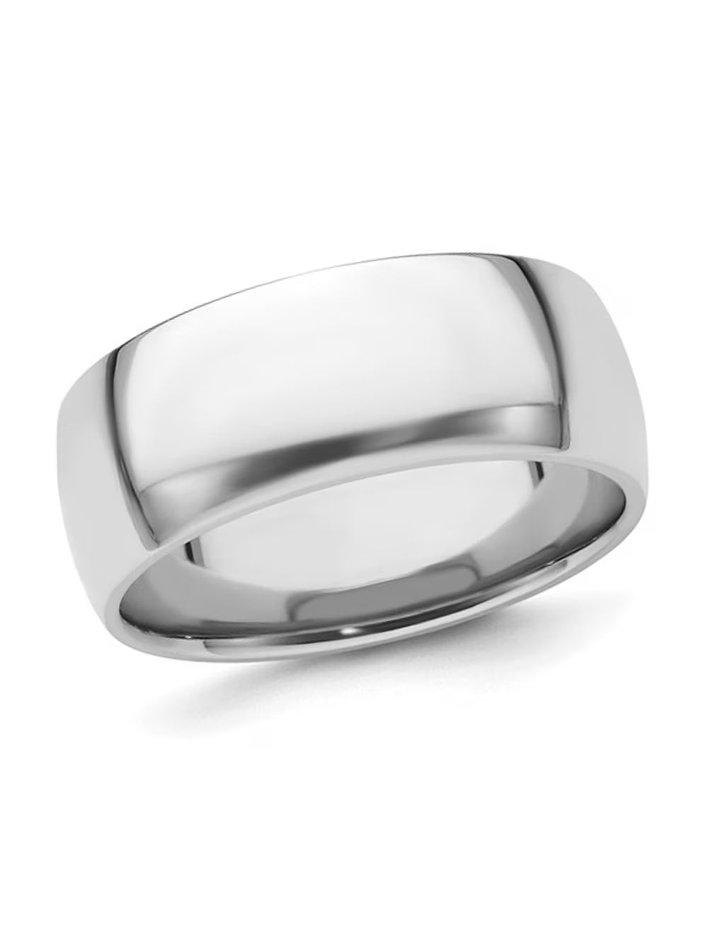 Platinum Comfort Fit 8mm Wedding Band Ring E760