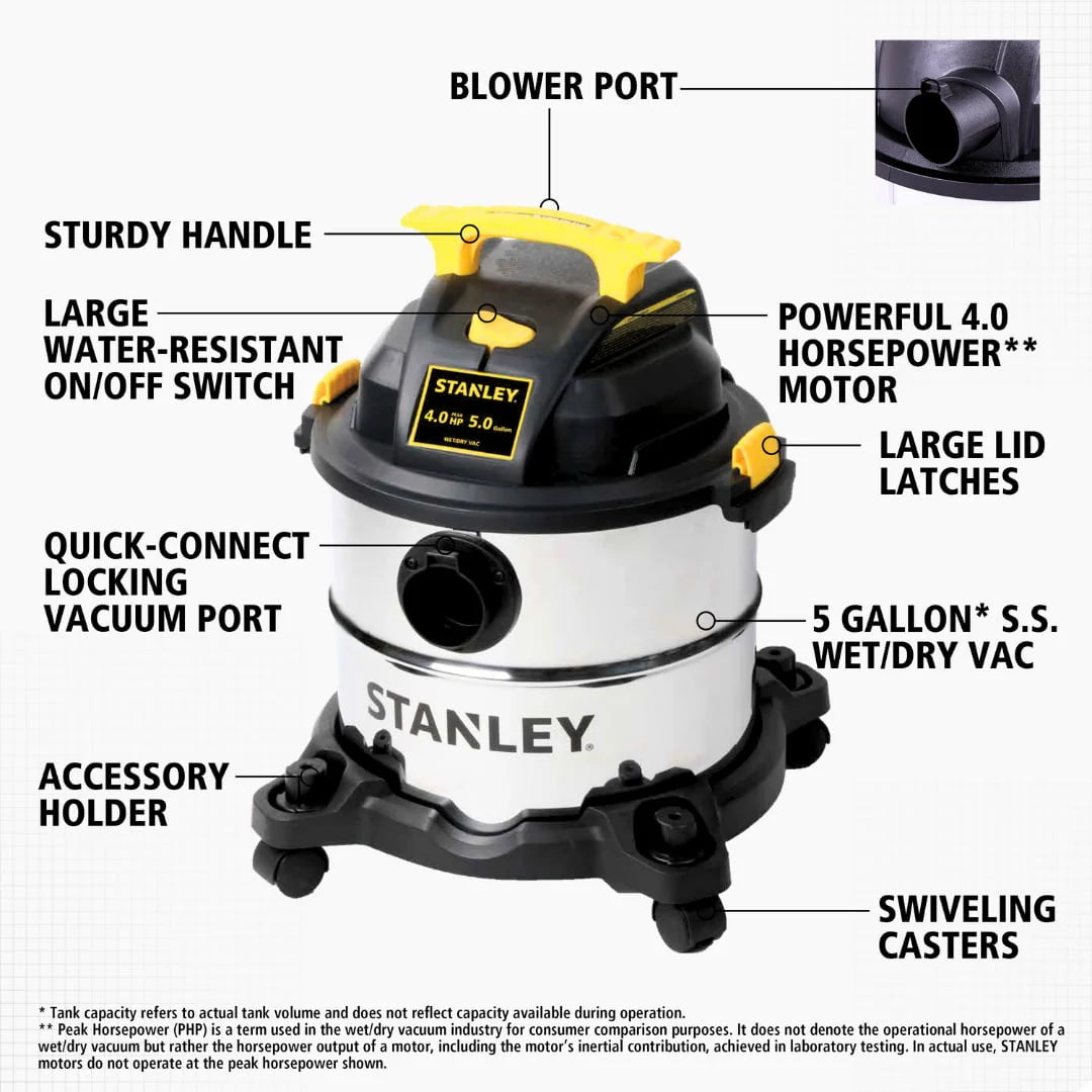 5 gal. Stainless Steel Wet Dry Vacuum E66680