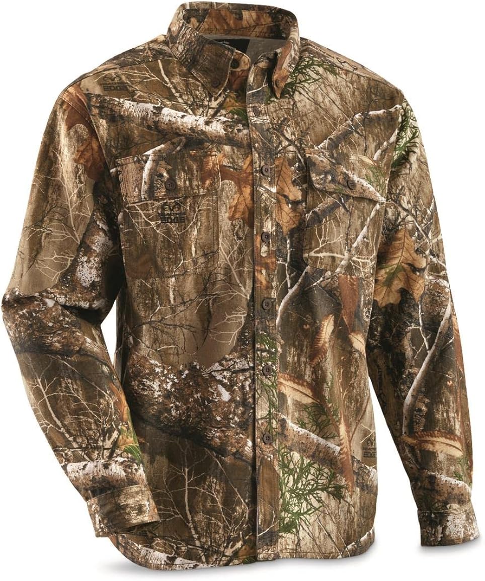 Camo Long Sleeve Button Up Shirts D81235