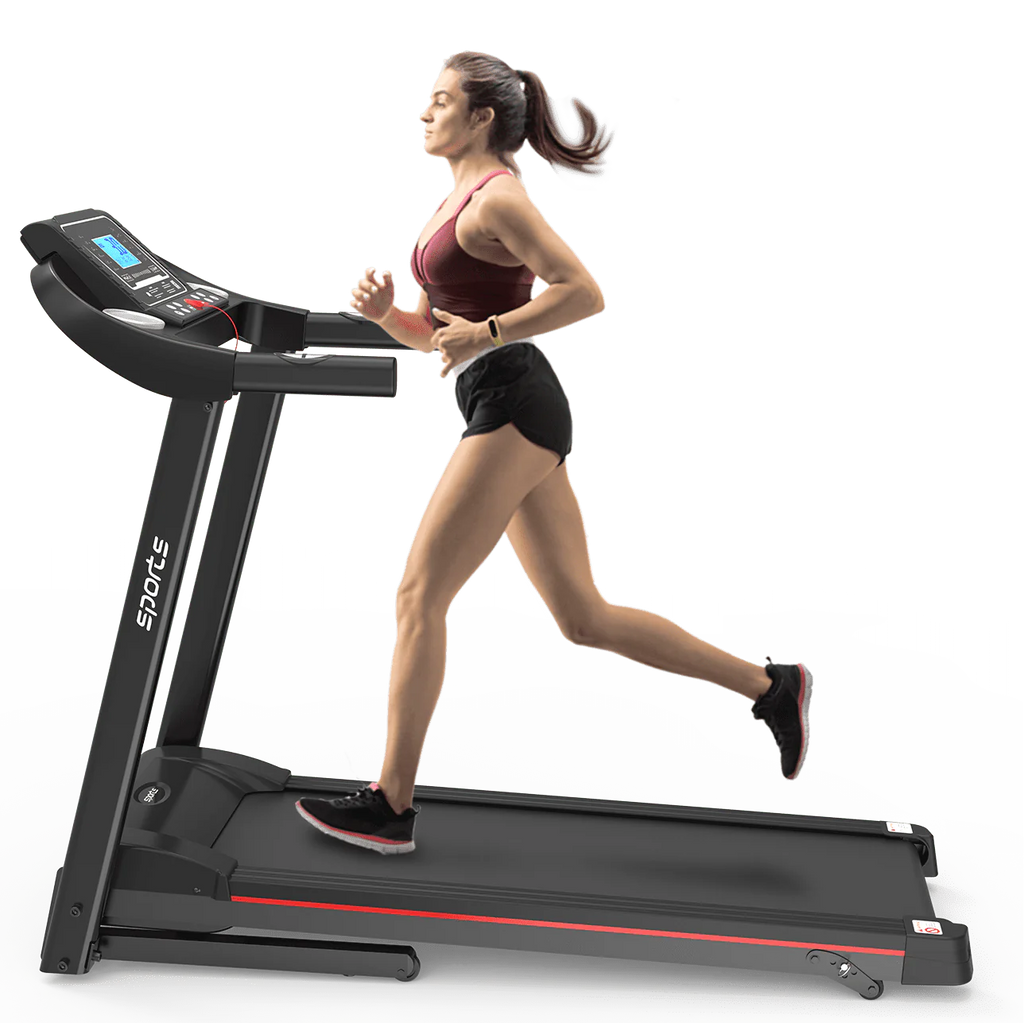 Foldable Treadmill 5 LCD Screen 250 lb Capacity with Bluetooth Y158