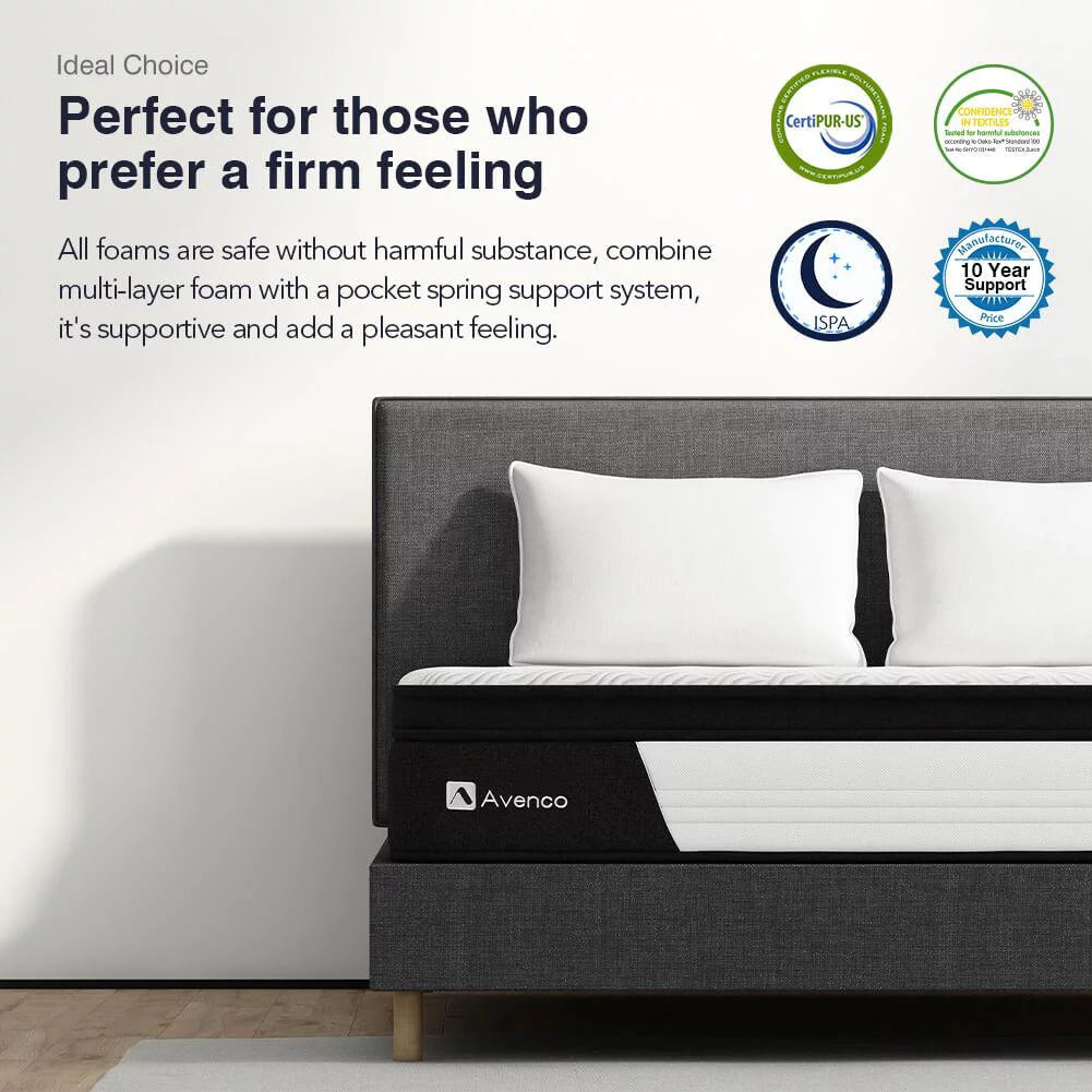 Queen Size 12-Inch Hybrid Memory Foam Innerspring Mattress R4937
