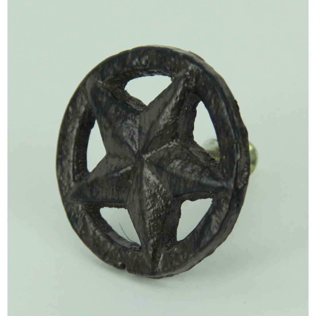Brown Cast Iron Star Drawer Pulls Set of 24 B3611