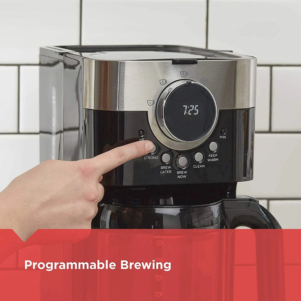 12 Cup Programmable Stainless Steel Coffee Maker D430