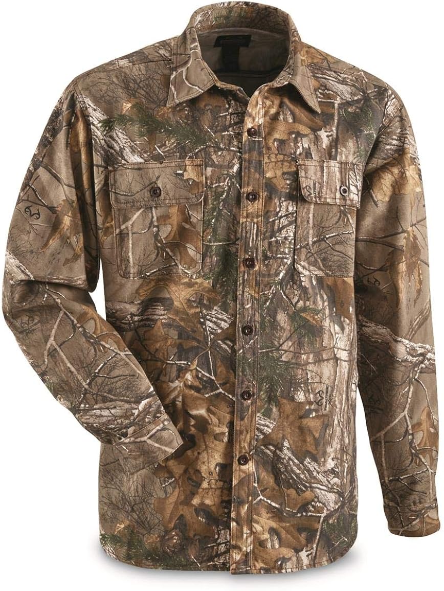 Camo Long Sleeve Button Up Shirts D81235