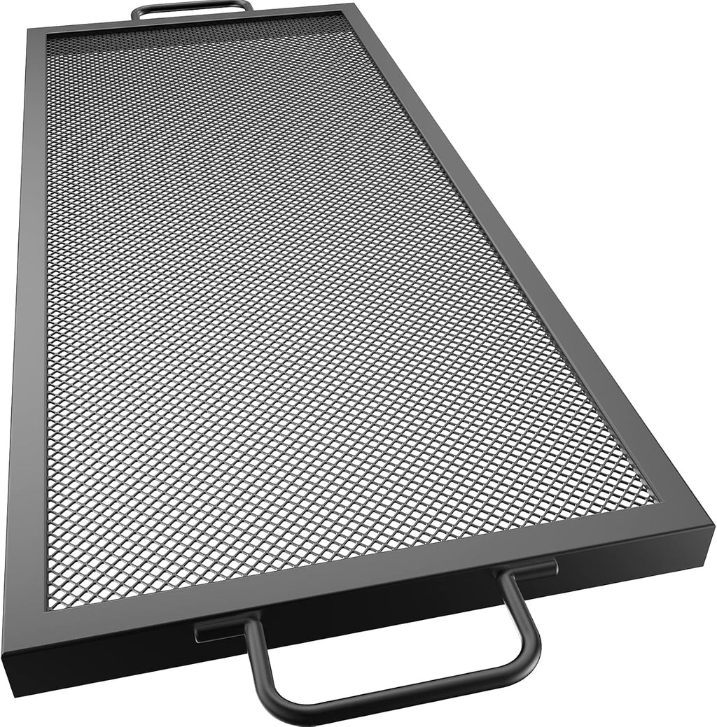 32 x 15 inch Black Steel Fire Pit Grill Grate S9162