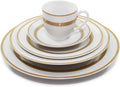 White 24K Plated Porcelain Dinnerware Set I195