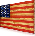 Solid Wood Wall Art with Engraved Stars I878504
