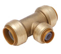 1 in. Push x 1 in. Dia. Brass Reducing Tee W171