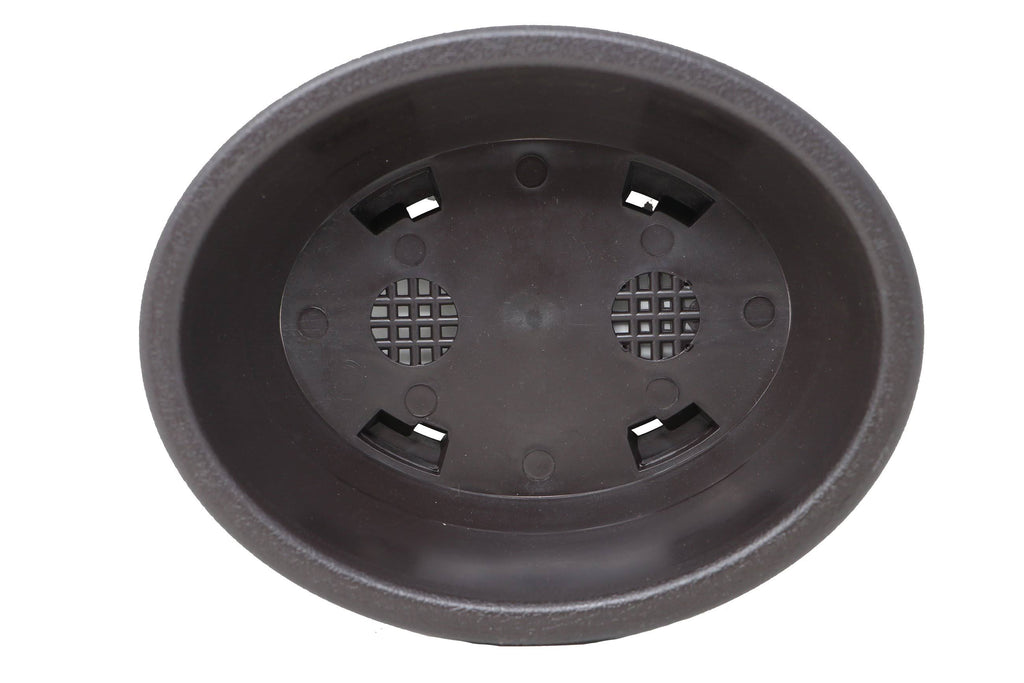 Oval Deep Brown Plastic Bonsai Training Pot B414