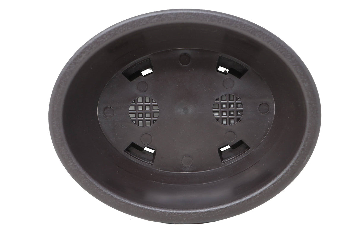 Oval Deep Brown Plastic Bonsai Training Pot B414