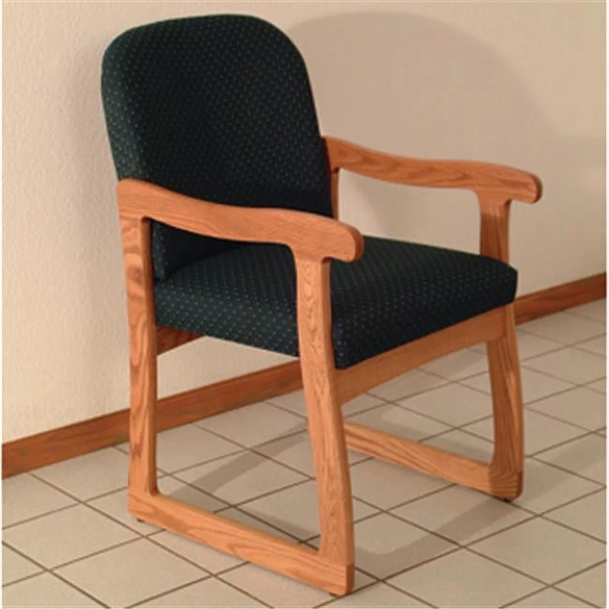 Medium Oak Wooden Guest Chair J8717