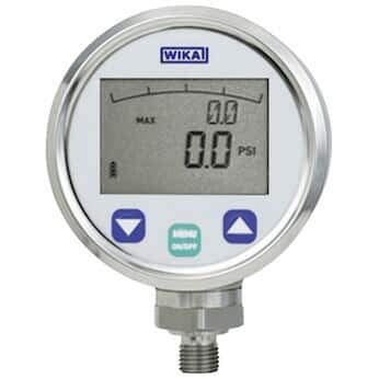 Stainless Steel Digital Gauge, 30" Hg to 29 psi, 1/4" NPT(M) I444647