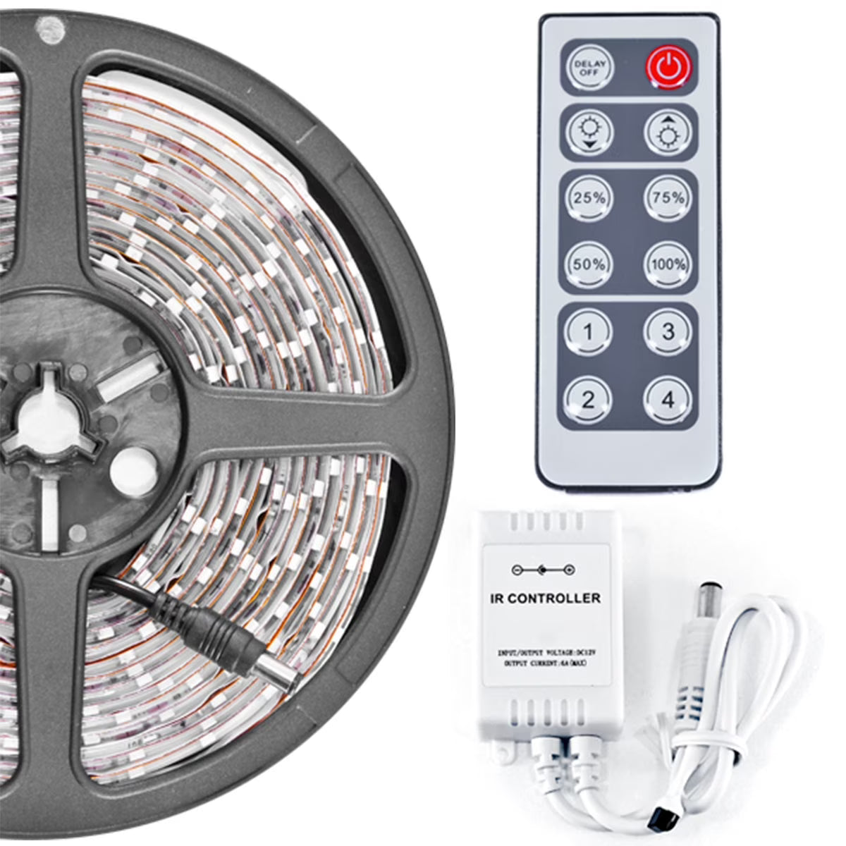 32.8 ft Warm White LED Strip Lighting Kit I520