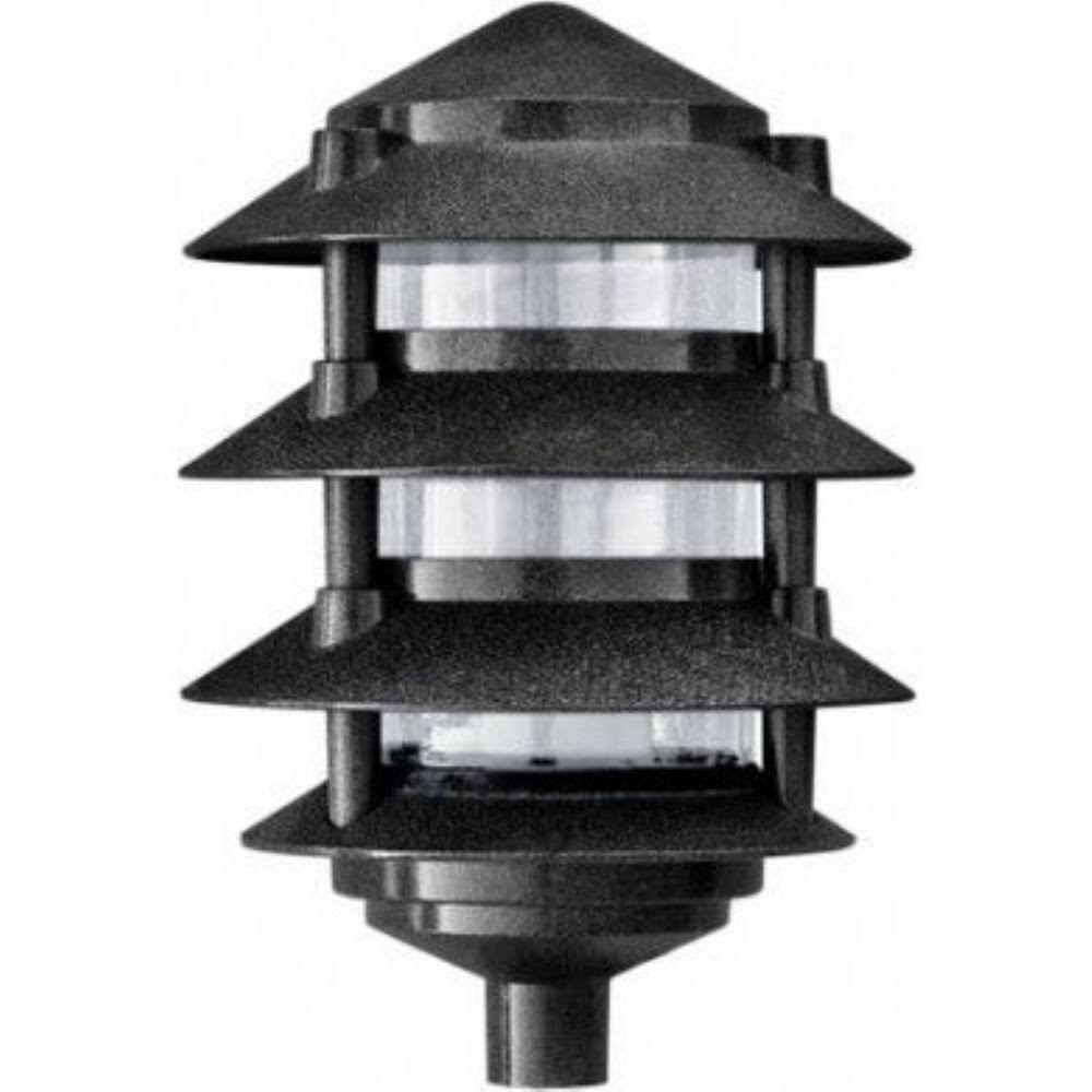 Cast Aluminum Four Tier Pagoda Light Black M62395