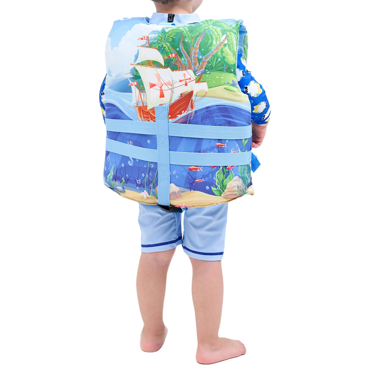 Kids Swimming Life Vest Cartoon Animals Print Flotage Life Jacket Z313621