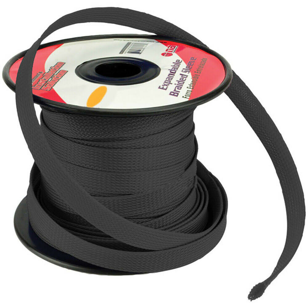 Expandable Braided Sleeve Black 3/4" J807