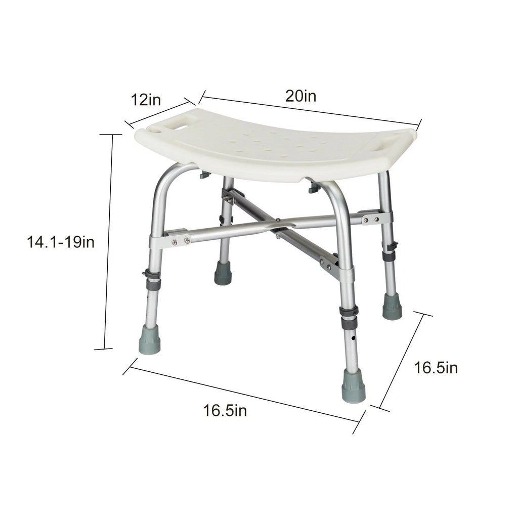 Adjustable Height Aluminum Bath and Shower Chair N492