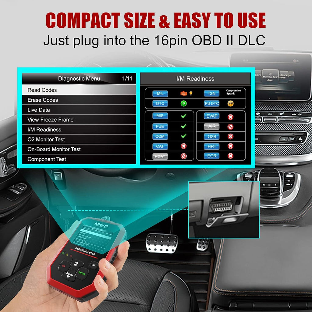 OBD2 Scanner Code Reader Car Diagnostic Tool, Pack of 2 H967