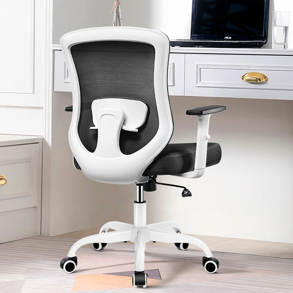 White Ergonomic Mesh Office Chair W8069